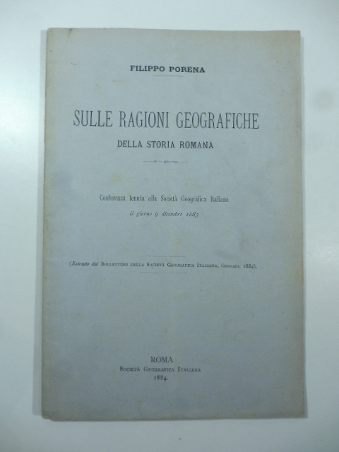 Sulle ragioni geografiche della storia romana
